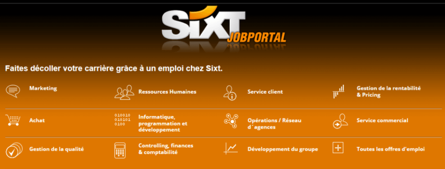 Sixt recrutement