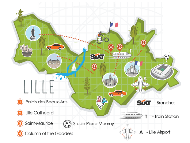 Location de voiture et utilitaire à Lille chez Sixt
