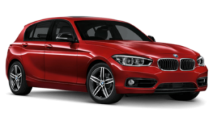 bmw 1 er 5d rouge 2015