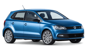 vw polo 5d bleu 2014