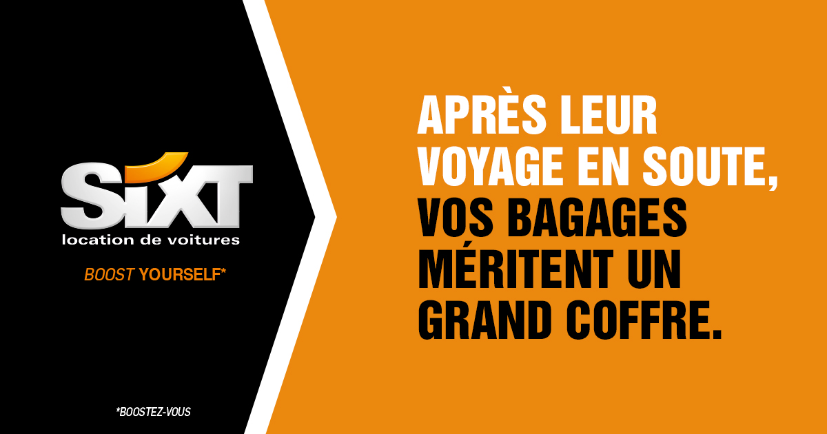 Affiche après leur voyage en soute, vos bagages méritent un grand coffre