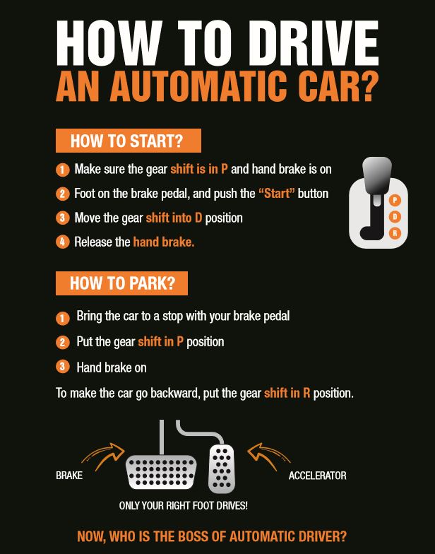 how to drive automatic car