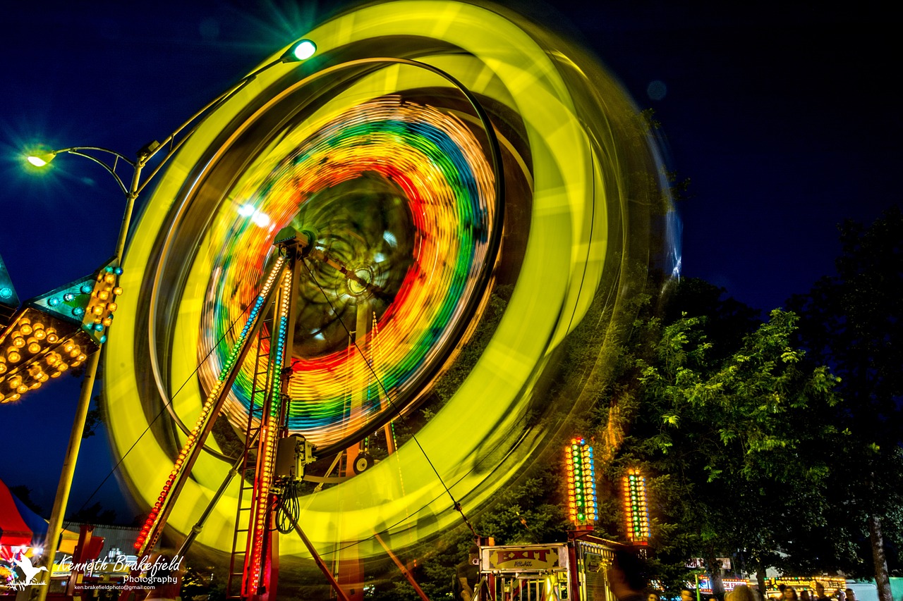 Roue colorée Californie 