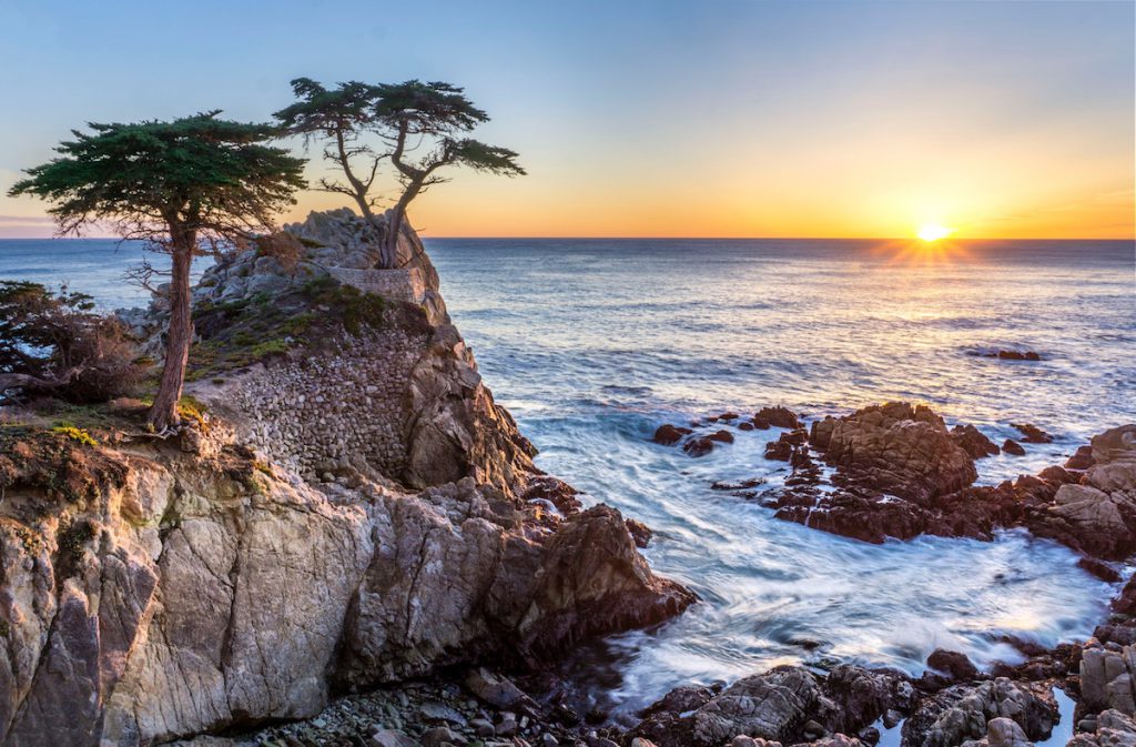 Couché de soleil Big Sur 