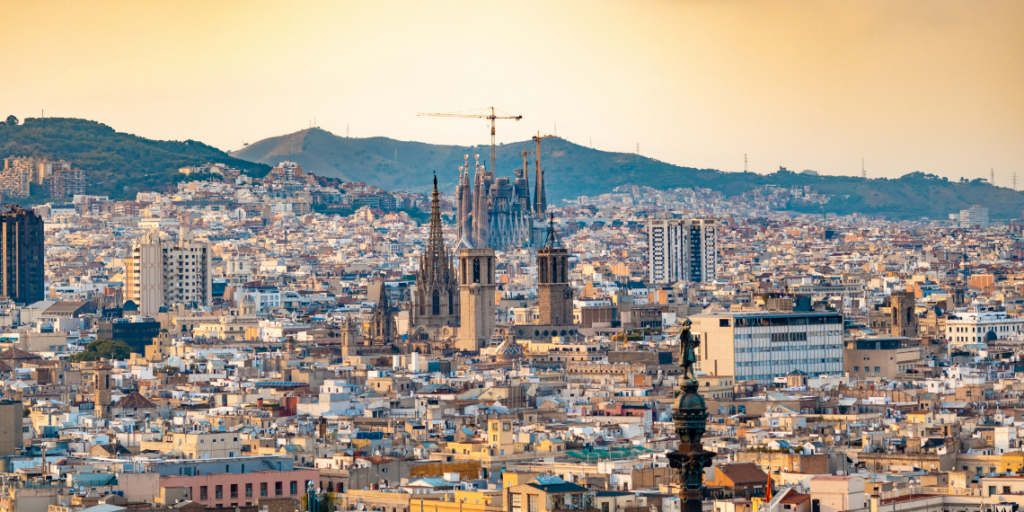 Vue sur la ville de Barcelone