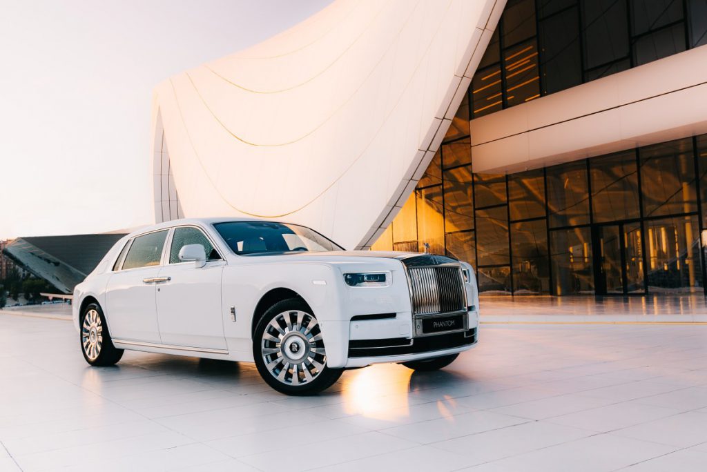 Rolls Royce Phantom blanche