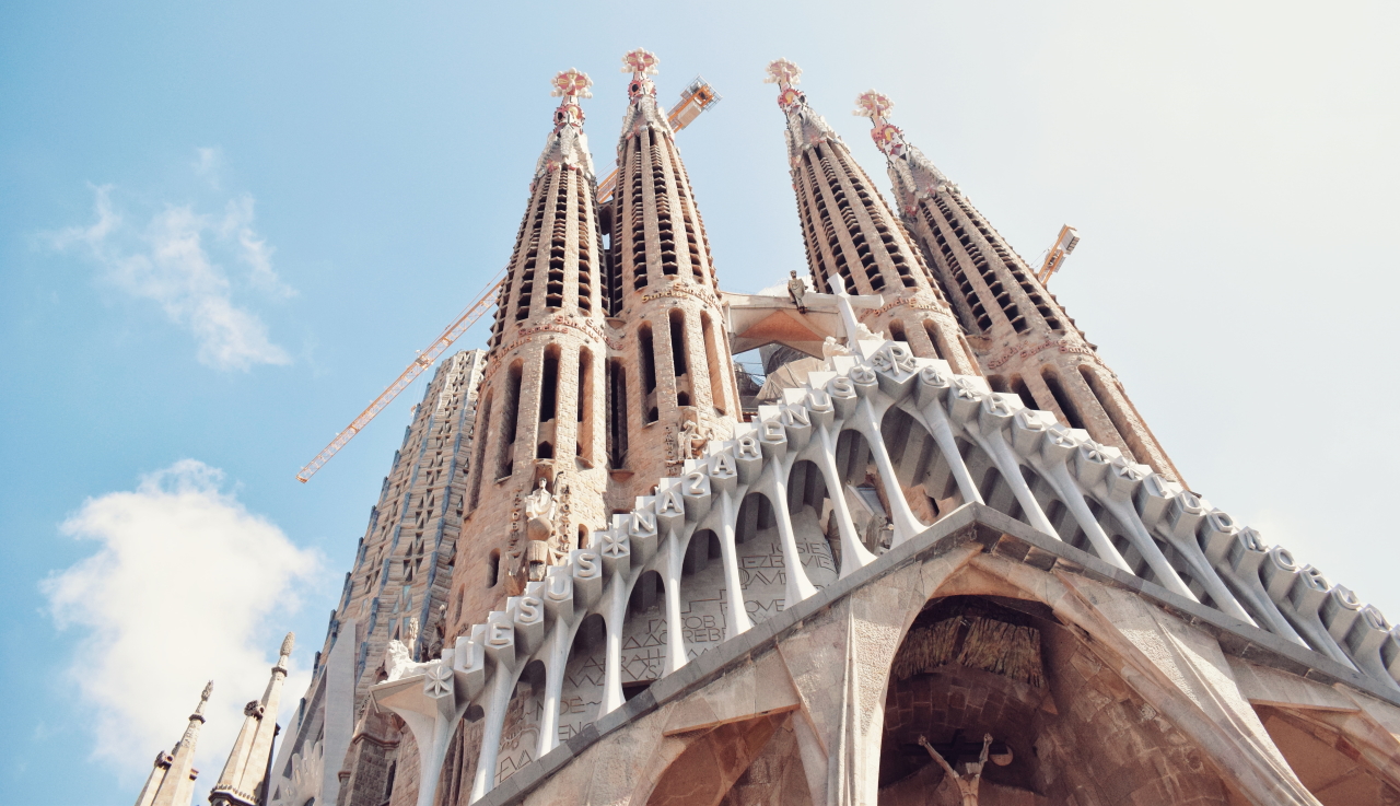 Les tours de la Sagrada Familia à Barcelone