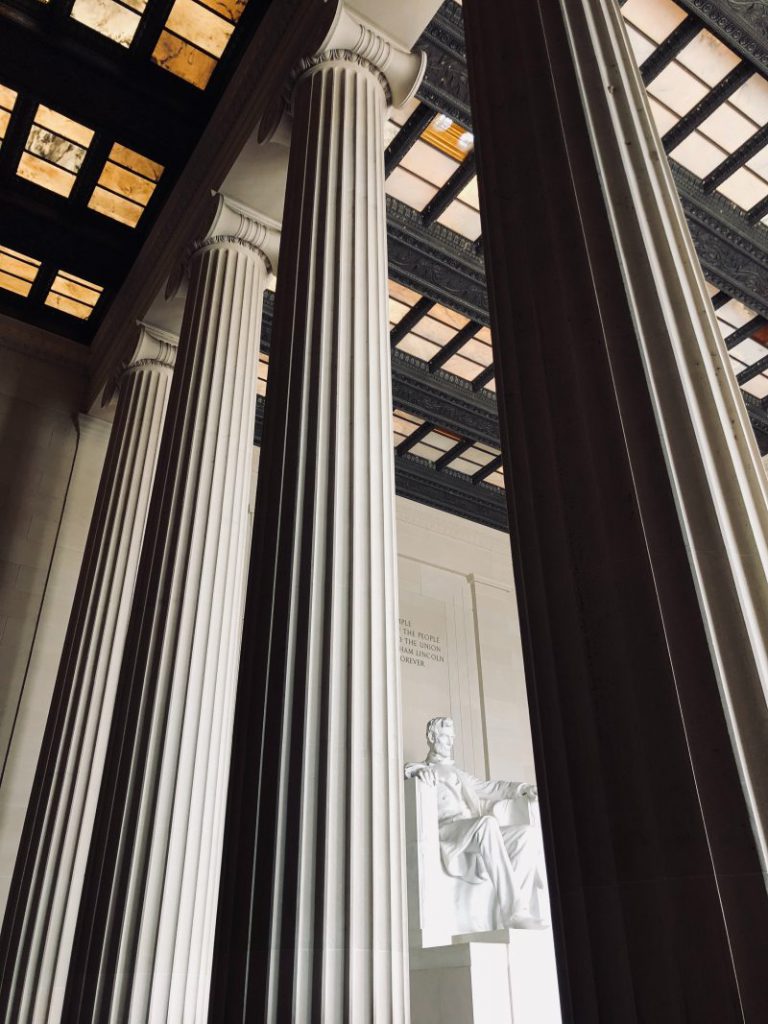 Colonnes du Lincoln Mémorial à Washington