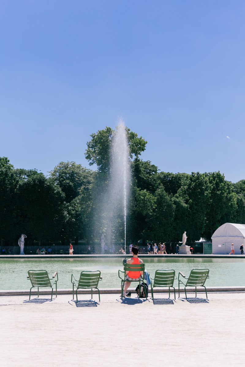 Les chaises Luxembourg du jardin des Tuileries