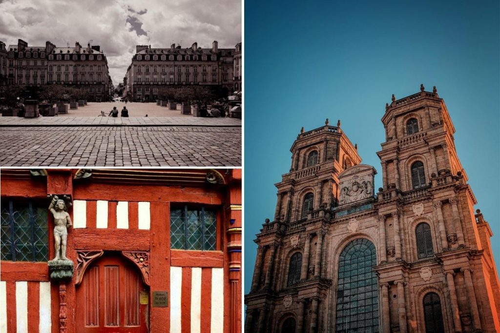 église et monuments à visiter à Rennes