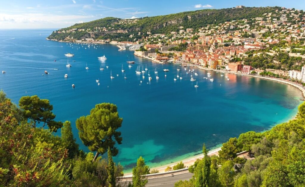 vue sur la côte d'azur