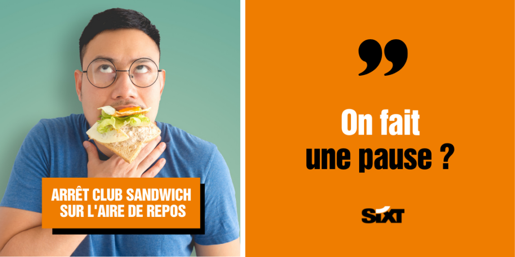 homme qui mange un sandwich