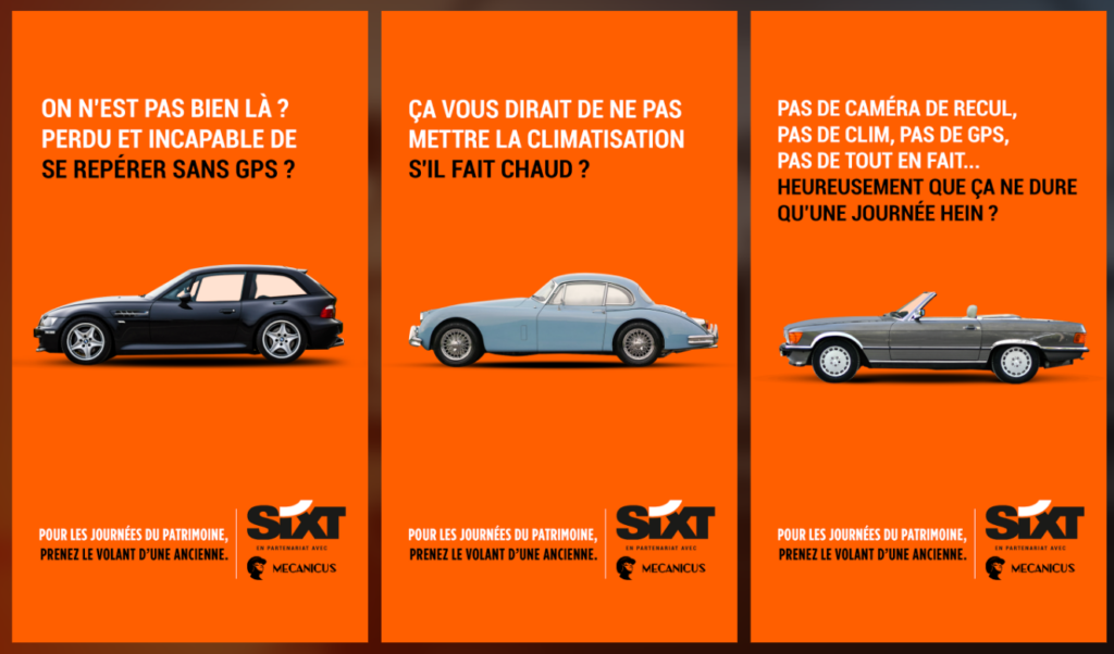 SIXT voitures de collection Mecanicus