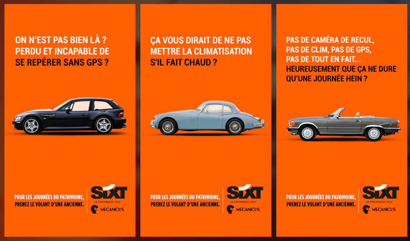 SIXT voitures de collection Mecanicus