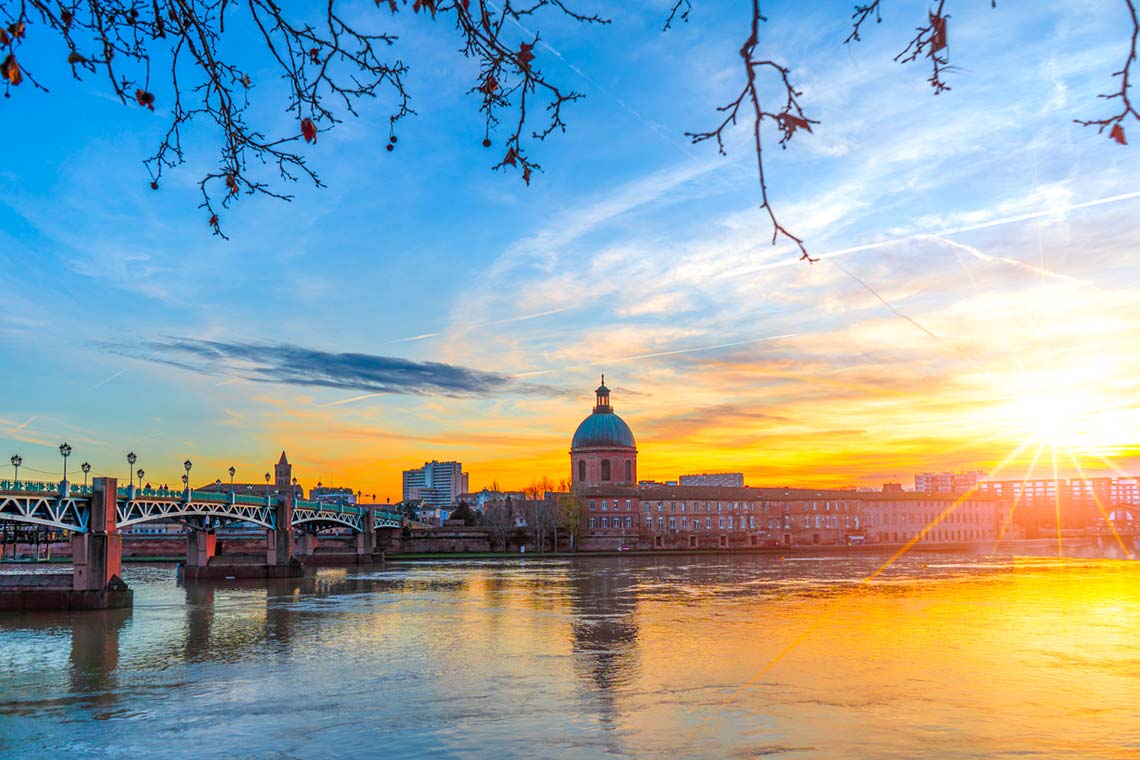 coucher de soleil Toulouse