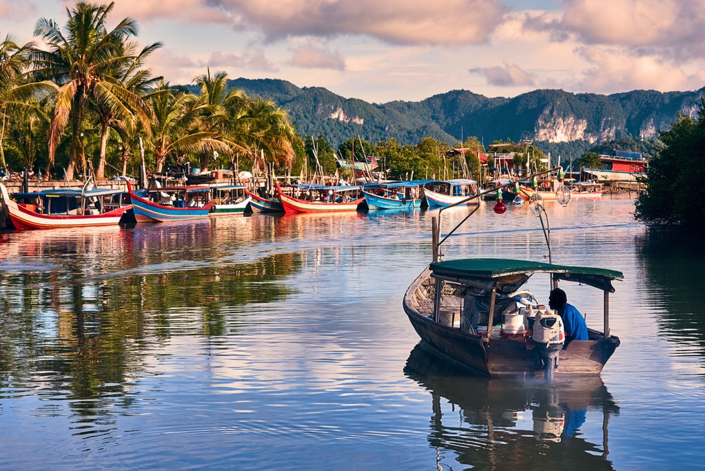 Paysage de carte postale depuis la Malaisie