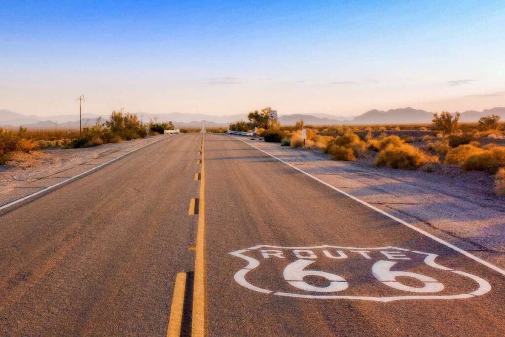 La fameuse route 66 aux USA, idéale pour un road trip 