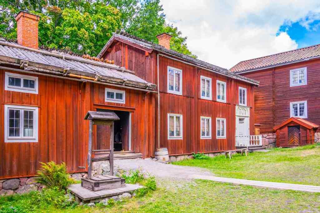 Skansen et sa collection de bâtiments d'époque bien préservés