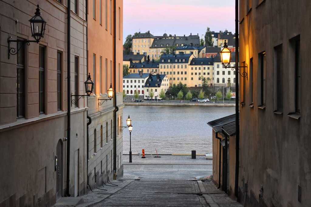 Södermalm depuis Gamla Stan 