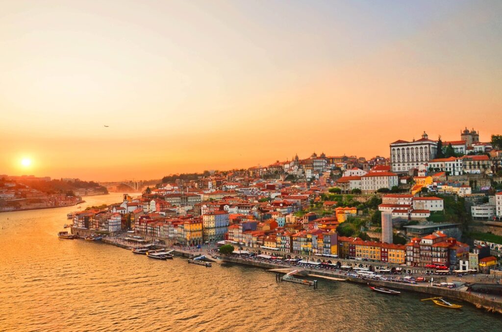 Coucher de soleil à Porto 