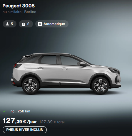 Peugeot 3008 SIXT