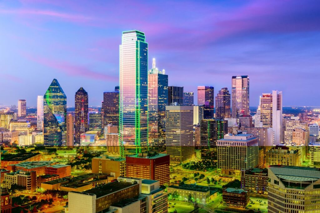 Vue sur la skyline de Dallas - SIXT